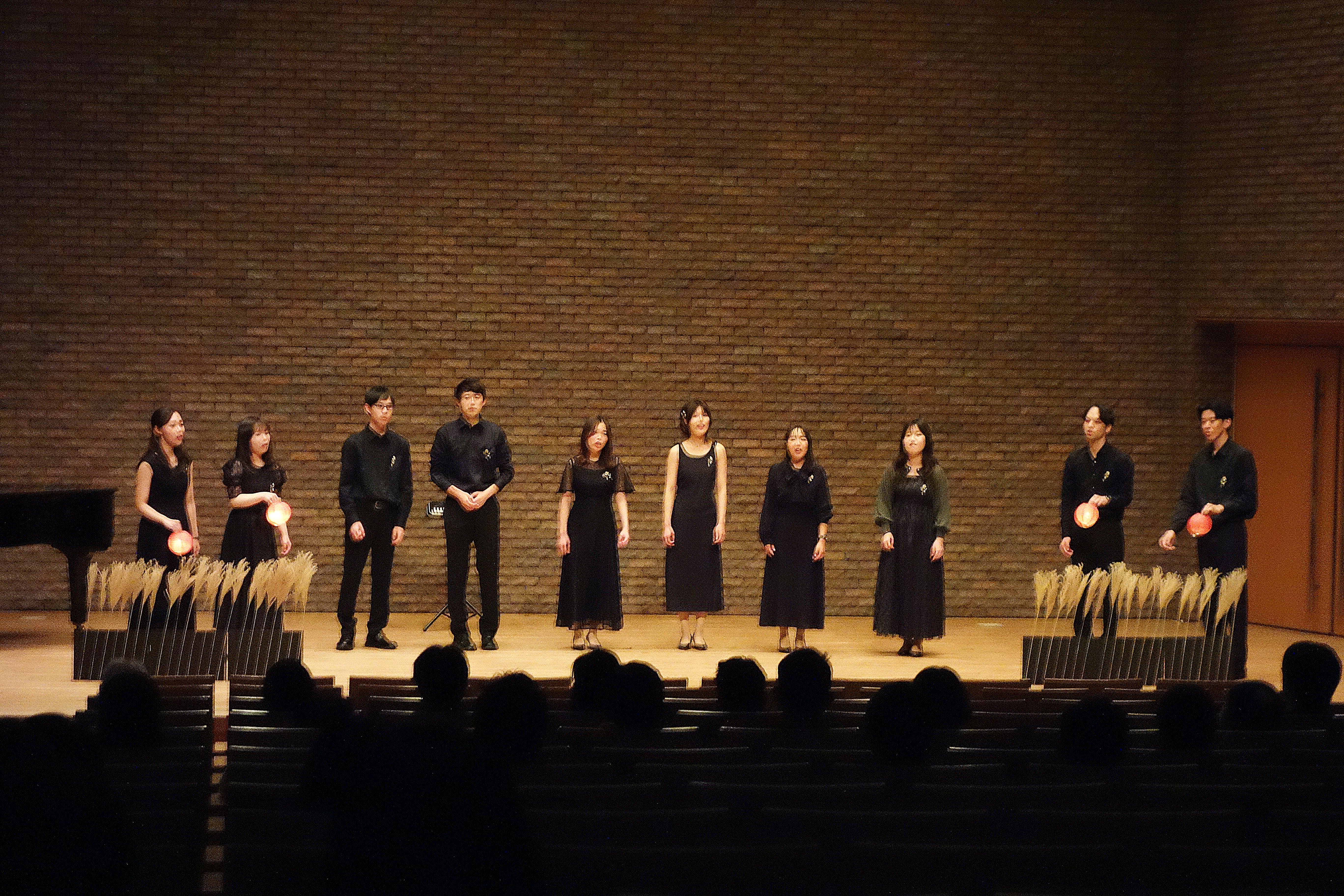 ススキを使った演出